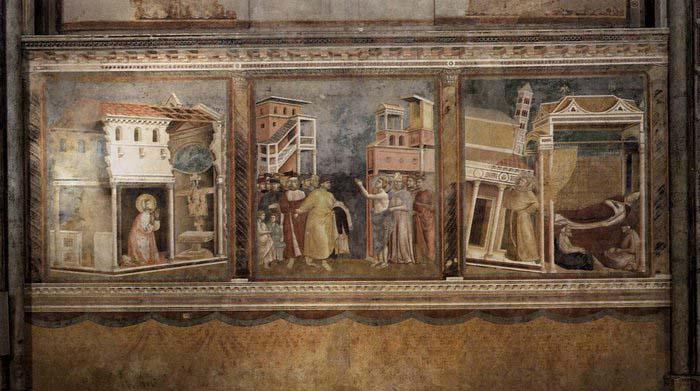 GIOTTO di Bondone Legend of St Francis: Scenes Nos oil painting image